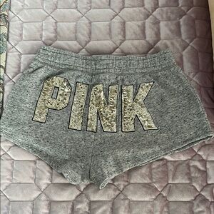 Pink Victoria Secret Sequined Shorts